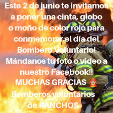 Un conjunto de emblemas de colores, pegatinas, insignias, logotipos de un bombero en una máscara de gas. Bomberos Voluntarios Ranchos Grupo Tiempo Digital