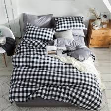 Suits everything cuz it’s so f*cking cool. Amazon Com Hmt Nf Farmhouse Soft Cotton Black White Grid Duvet Cover Set Gray Gingham Aesthetic Bedding Set 1 Duvet Cover 2 Pillowcases Queen Size Home Kitchen