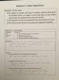 Tired of telling your kids to sit down and use their indoor voices? Eighth Grade Lesson Newton S 1st Law Coin Activity Inertia Newton S Law Expo 1 Of 9