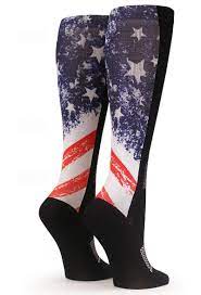 Black Otc America Flags Compression Socks Compression Socks Athletic Compression Socks Sports Compression Socks