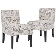 Accent Chair Armless Chair Dining Chair Set Of 2 Elegant Design Modern Fabric Living Room Chairs Sofa Fabric Dining Chairs Living Room Chairs Accent Chairs