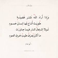 شعر أبو تمام لولا اشتعال النار فيما جاورت عالم الأدب Words Of Wisdom Quotes Words