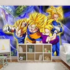 Encuentra imágenes de dragon ball. Dragon Ball Z Goku Vegeta Photo Wallpaper Woven Self Adhesive Wall Mural Art M63 Ebay