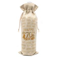We have a huge selection of personalised drinks perfect for getting the party off to a swinging start. Amazon Com 70th Birthday Gifts For Women And Men Wine Bags Vintage 70 Year Old Presents Gift For Husband Wife Mom Dad Cotton Burlap Drawstring Wine Bag Bar Tools Drinkware
