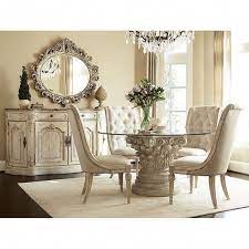 Kitchen & dining room furniture › chairs currently unavailable. Jessica Mcclintock The Boutique Round Dining Room Set White Veil American Drew In Casual Din Round Dining Room Sets Round Dining Room Glass Dining Room Table