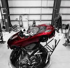 Starman Sits In His Tesla Roadster Preparing To Be Placed In The Nose Of The Spacex Falconheavy Spacex Falcon Heavy Falcon Heavy Tesla Roadster