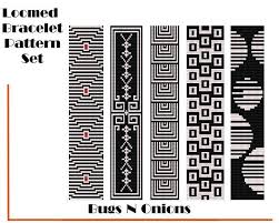Image result for free printable loom beading patterns loom. Pdf Seed Bead Pattern Instant Download Loom Bead Pattern Bead Loom Pattern Egyptian Loom Pattern Loom Bracelet Loom Weaving Printing Printmaking Craft Supplies Tools