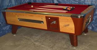 Dynamo Commercial 7 Coin Op Bar Size Pool Table Refurbished With Red Cloth Pool Table Billiard Table Vintage Games