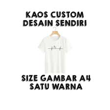Contoh kombinasi warna pakaian dan desain agar menarik. Jual Kaos Custom Simple Katun Desain Sendiri Sablon Satu Warna A4 Kota Depok Craftcorner Co Tokopedia