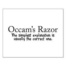 Image result for occams razor