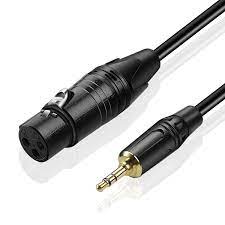 The t stands for tip; 3 5mm 1 8 Inch To Xlr Cable 15ft Male To Female Trs Aux Jack Wire Cord 843354103528 Ebay