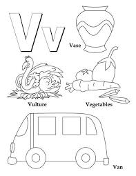 Since there aren't as many words that start with the letter v, this letter v coloring page can help spruce up your child's knowledge of the letter v and give your child an idea of the fun sound it. Words Starting With Letter V Name Date Alphabet Coloring Pages Alphabet Coloring Book Letters