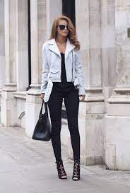 Nada Adelle White Leather Jacket Outfit Jacket Outfit Women White Jacket Women