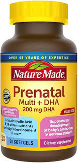 Amazon Com Prenatal Multi Dha Softgels Prenatal Vitamins Minerals For Baby S Development Mom S Nutritional Support Clinically Proven Absorption Of Folic Acid And Iron 90 Count Health Personal Care