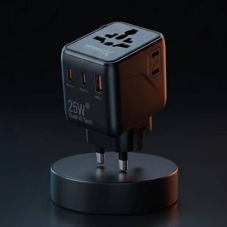 Travel smarter and charge faster. The SpeedX universal adapter delivers 25W  power for all your devices. Get yours today! #SpeedX #TravelEssentials # FastCharging #TechGear #BuyNow