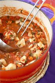 Fisherman S Soup Recipe With Tilapia Shrimp Tomatoes Capers Recipe Best Soup Recipes Soup Recipes Delicious Soup