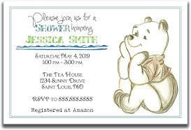 Buy Winnie The Pooh Baby Shower Invitation 20 Invitations Per Set Envelopes Included 4 Inches By 6 Inches Party Supplies Invitation Cards Online In Turkey B012z1ax1c