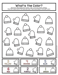 hats mittens preschool math printables kids activity zone