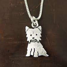 Tiny Yorkshire Terrier Pendant Necklace Etsy Yorkie Necklace Animal Jewelry Yorkie