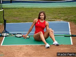 Porn image of athlete pubic hair photo tennis short nude thick created by AI