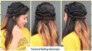 Basically, hair stylists recommend keeping curly hair on its longer side, since the weight contributes to taming the frizz and making your naturally curly hair more manageable. Twisted Halfup Hairstyle For Soft Curly Hair Open Hair Hairstyle Party Function Hairstyle Youtube