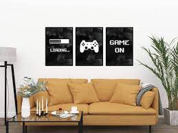 Gaming Wall Art Set Of 3 Gaming Prints Set Video Game Print Gaming Room Decor Printable Wall Art Video Game Party Video Game Poster Wall Art Sets Gaming Wall Art Wall Printables