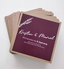 Save The Date Karte Zur Hochzeit Kraftkarton Beere Berry Quadratisch Handmade Einladung Details Blumen P Karte Hochzeit Einladungen Hochzeitseinladung