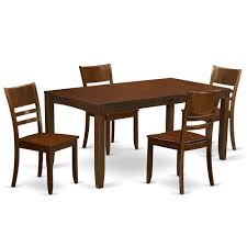 dining table with leaf and 4 kitchen chairs