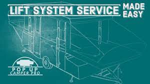 Diy Lift System Service On A Pop Up Camper Youtube
