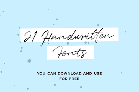 Creative bloq is supported by its audience. 21 Handwritten Fonts You Can Download And Use For Free Graphic Delivery