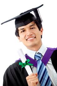 Got some of my graduation pictures back. Male Graduation Student Isolated Over A White Background Freestock Photos