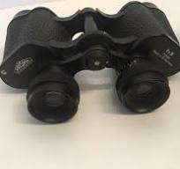 Vintage GERMAN PRISMA VERGUTET BINOCULARS w/Case 8x30