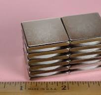 1 x 1 x 1/8 Inch Neodymium Rare Earth Block Magnet N52
