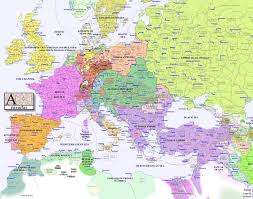 Древние карты мира в высоком разрешении. Europe Map 1800 Mapsof Net