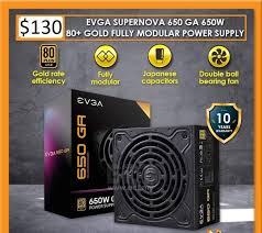 Seasonic electronics focus gx series 650w 80 plus gold modular atx power supply. Evga Supernova 650 Ga 650w 80 Gold Fully Modular Psu Computers Tech Parts Accessories Computer Parts On Carousell