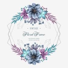 Elegant Blue And Purple Watercolor Flower Floral Frame Wedding Invitation Decoration Background Pattern Flower Png Transparent Clipart Image And Psd File For In 2020 Watercolor Flower Background Watercolor Flowers Watercolor Flower Wreath