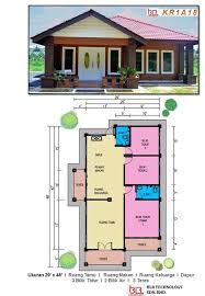 Dapatkan pelan rumah idaman anda sekarang! 9 Plan Rumah 3 Bilik Ideas Pelan Rumah Rumah Moden Pelan Rumah Kecil