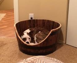 Sticking with the repurposing theme, the next diy pet bed idea we'd like to share shows you how to convert an old wine barrel into a dog bed. How To Make A Wine Barrel Dog Bed Lola The Pitty