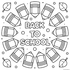 1st day of school picture suggestions plus don't forget to grab these free printable school memory book pages to record some of your. Back To School Sheets Mandala Pencils Coloring Pages Printable