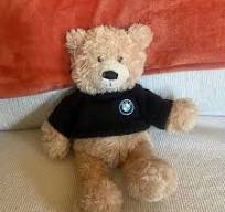 GUND Signature Plush brown Teddy Bear Black Sweater with BMW Logo OEM