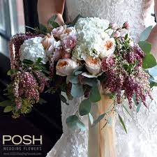 Dahlias are breathtakingly gorgeous, symmetrical flowers that many brides want in their wedding bouquet. Bridal Bouquet Romantic Garden Style Seattle Wedding Flowers By Posh