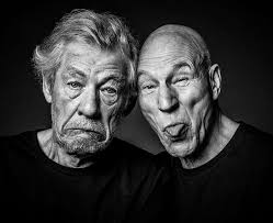 Sir Ian Mckellen Sir Patrick Stewart Are Such Trouble Makers Portrait Celebrity Portraits Patrick Stewart