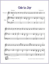 Free sheet music › trumpet. Ode To Joy Beethoven Free Beginner Trumpet Sheet Music
