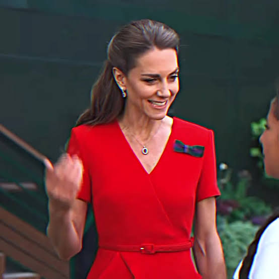 Kate Middleton red dress at Wimbledon: Princess Catherine look