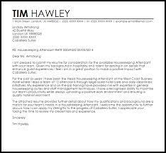 Free housekeeper cover letter examples. Housekeeping Attendant Cover Letter Sample Cover Letter Templates Examples