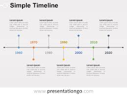 Simple Timeline Powerpoint Diagram Presentationgo Com