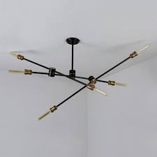 Plus, it is led compatible and we recommend an led edison bulb to add a vintage flare. Industrial Semi Flush Mount Ceiling Light In Black Finish With 6 Edison Bulbs Light Branch Adjustable Hl442915 Buy At The Price Of 149 49 In Beautifulhalo Com Imall Com