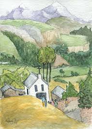Mountain Village Lilies And Willows Paintings Prints Landscapes Nature Mountains Artpal Drew this little village map for dnd. mountain village lilies and willows