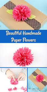 Nylon, ribbon and rosettes diy. Beautiful Handmade Paper Flowers Video Tutorial Easy Paper Craft