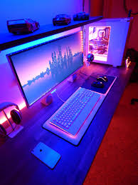 My Happy Place Gaming Room Setup Gaming Desk Setup Video Game Rooms